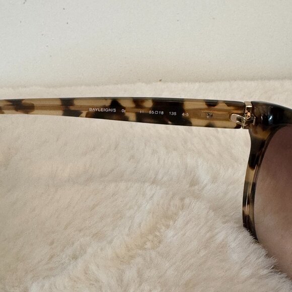 KATE SPADE Bayleigh Camel Tortoise Sunglasses w/Case - Picture 5 of 10